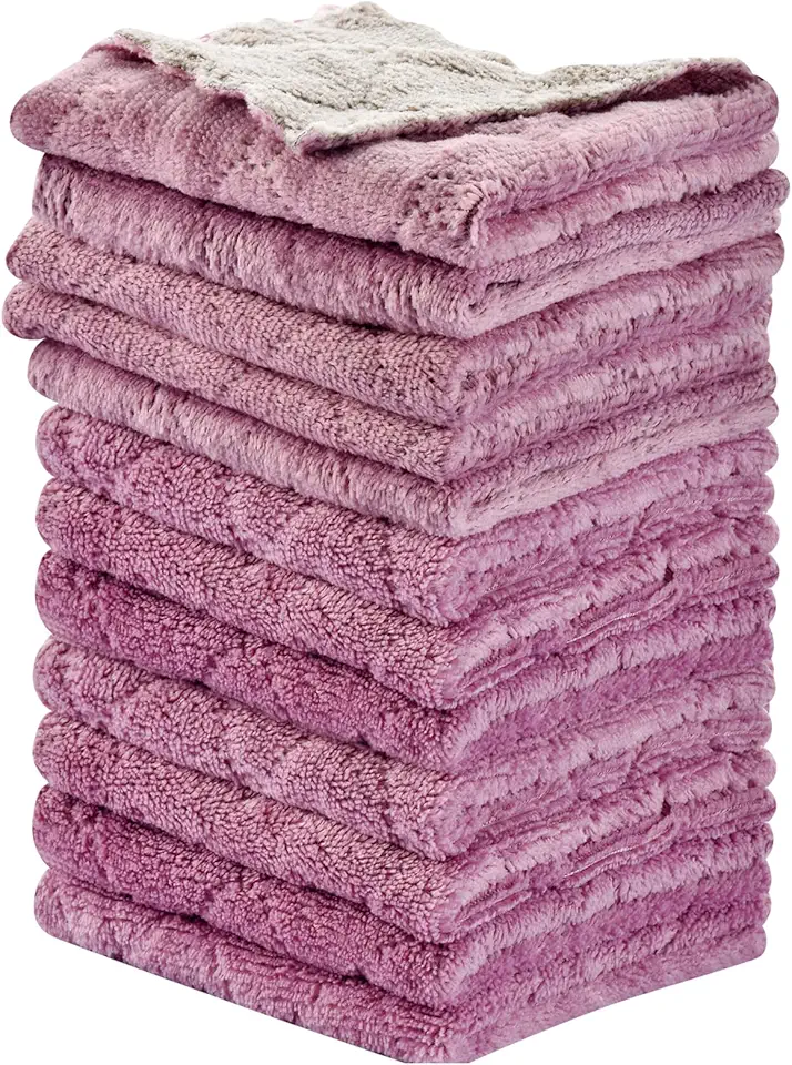 Purple Plush Towel Set