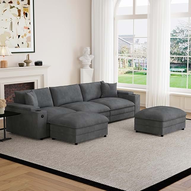 Modern Grey Sectional Sofa