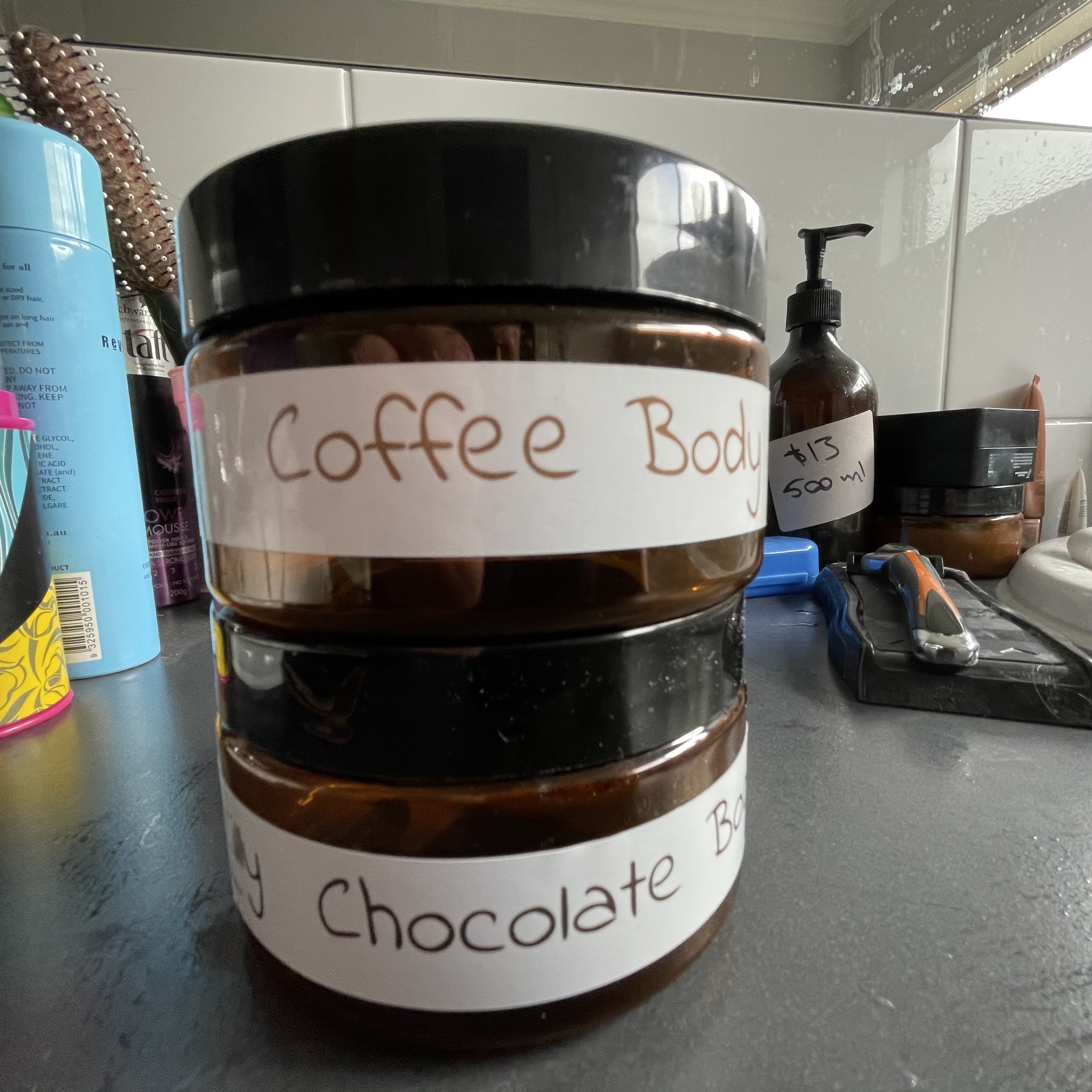 Chocolate AND coffee scrub together