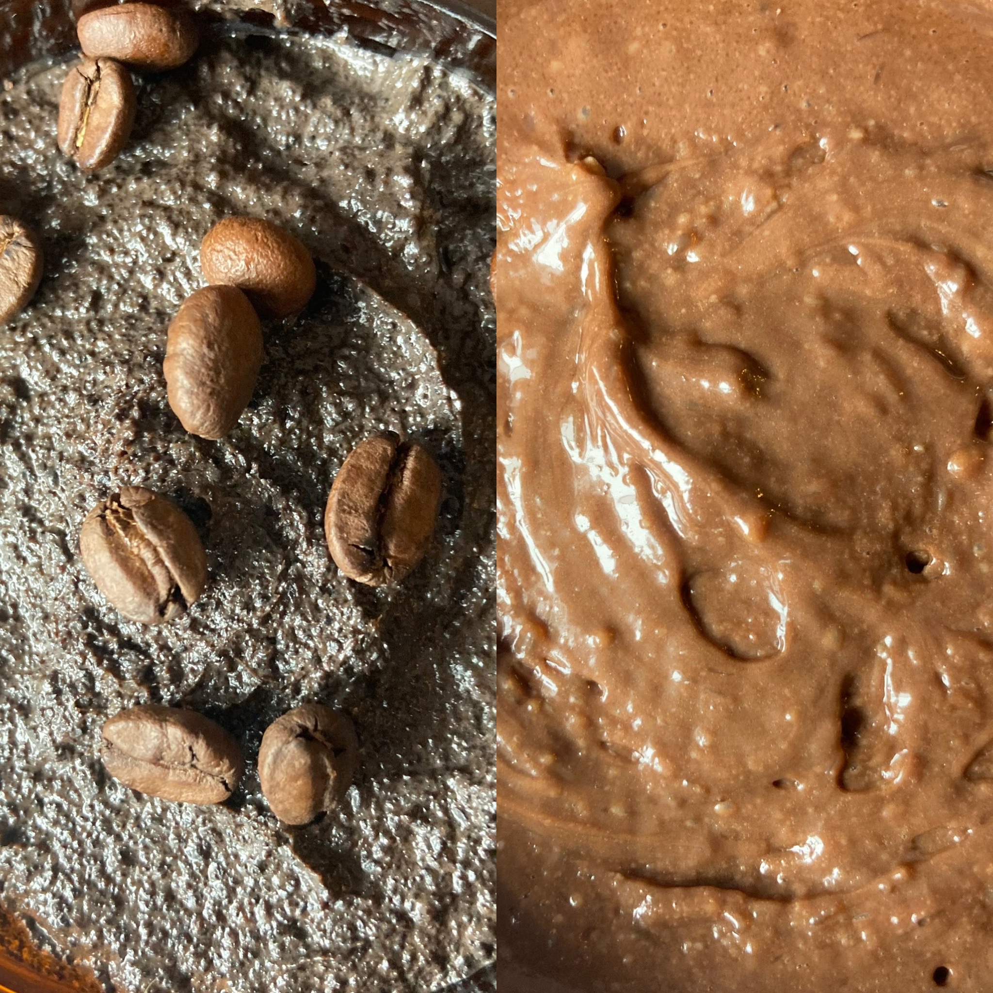 Chocolate AND coffee scrub together