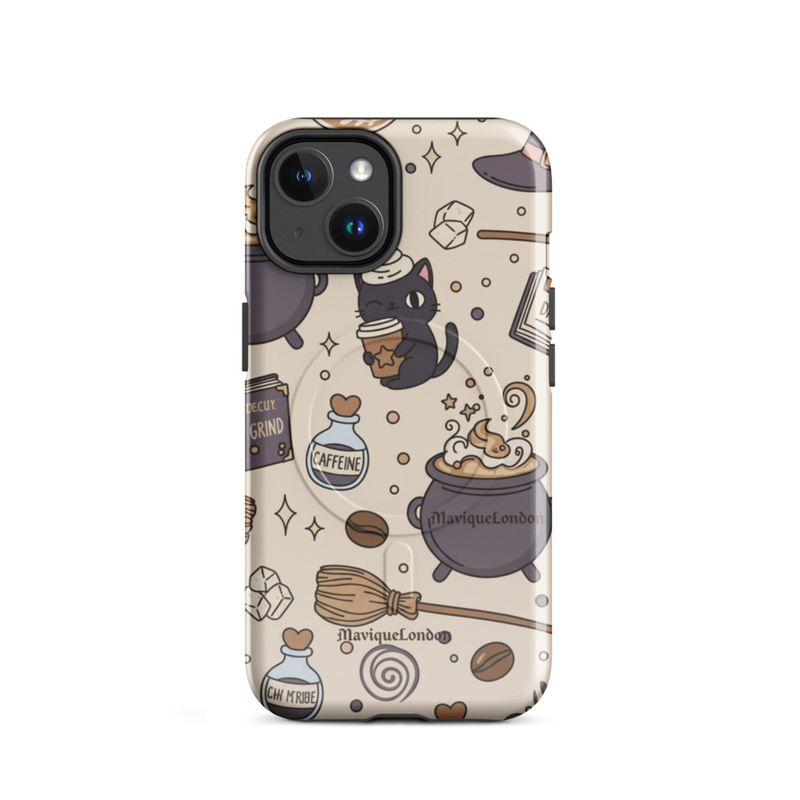 Cute Cat Witch Pattern Phone Case