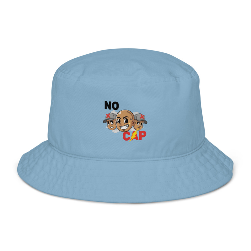 No Cap Light Blue Bucket Hat