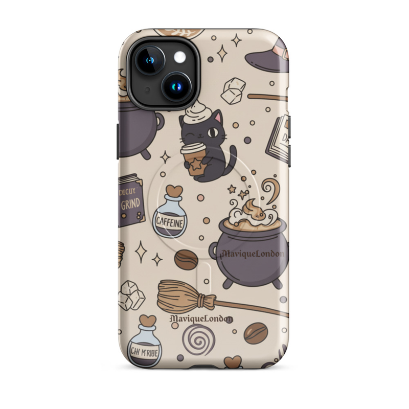 Cute Cat Witch Pattern Phone Case