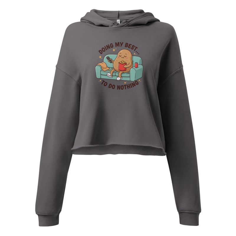 Couch Potato Crop Hoodie