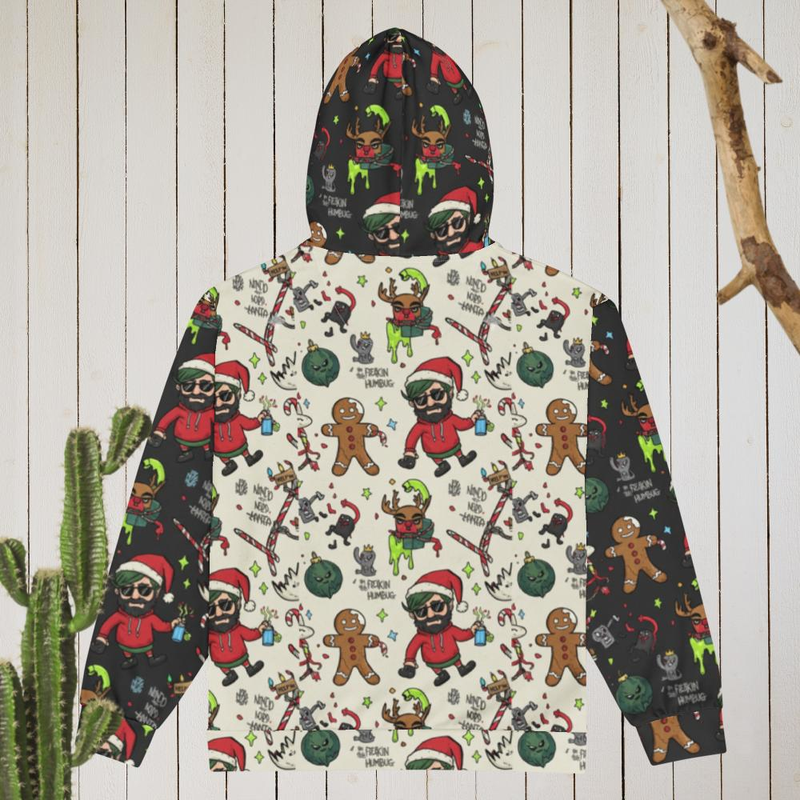 Bad Santa mixed Unisex zip hoodie