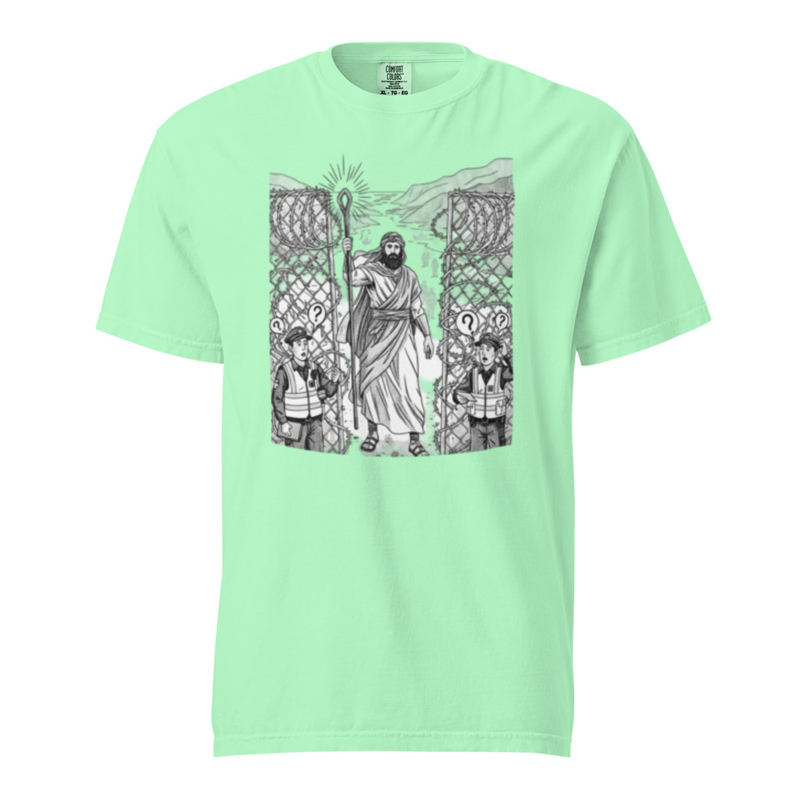 Moses at the border Unisex t-shirt
