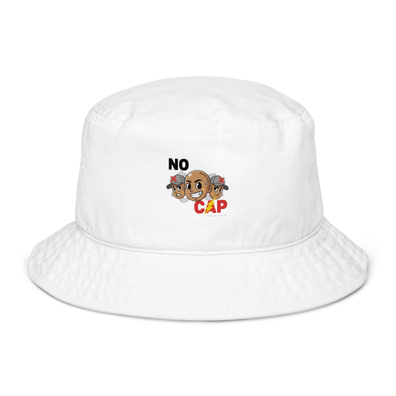No Cap White Bucket Hat