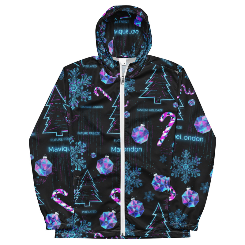 Futuristic Winter Holiday Hoodie