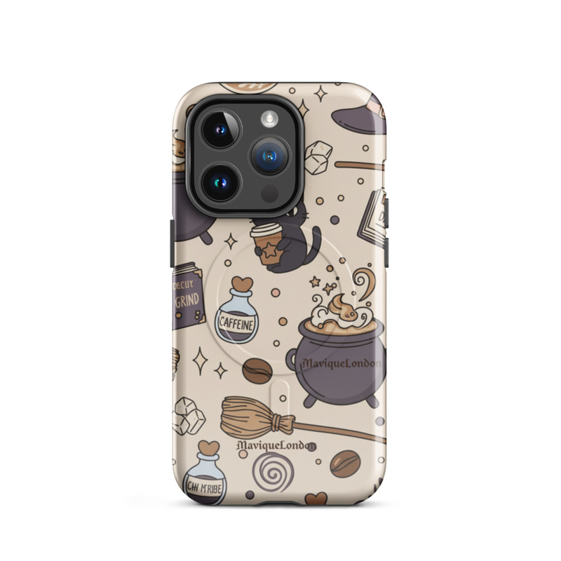 Cute Cat Witch Pattern Phone Case