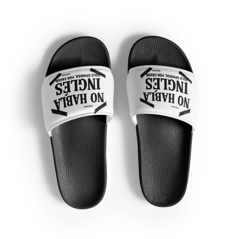 No Habla Inglés Slide Sandals