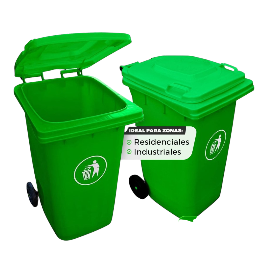 Contenedor Industrial Verde 360 L