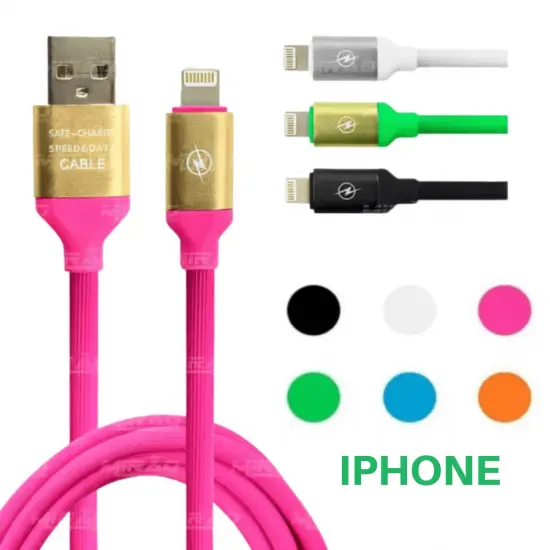 Cabo USB para iPhone ou Tipo C