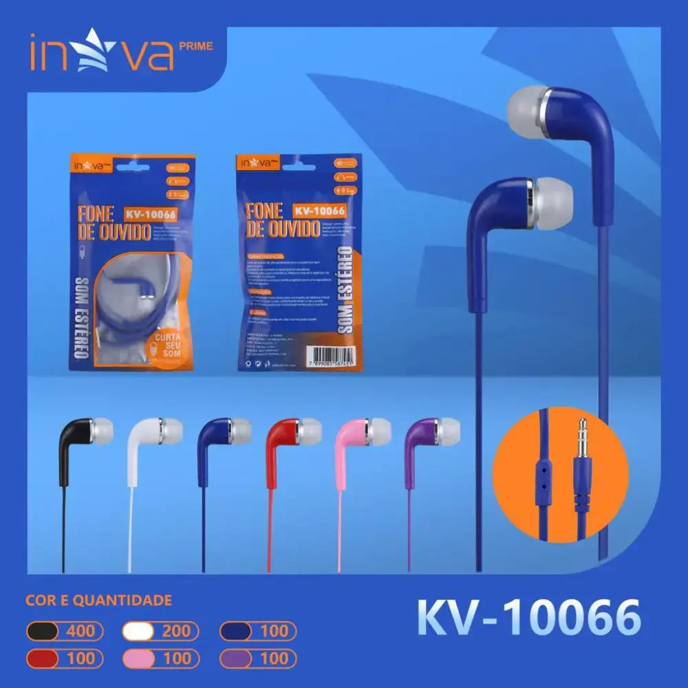 Fone de Ouvido Inova KV-10066