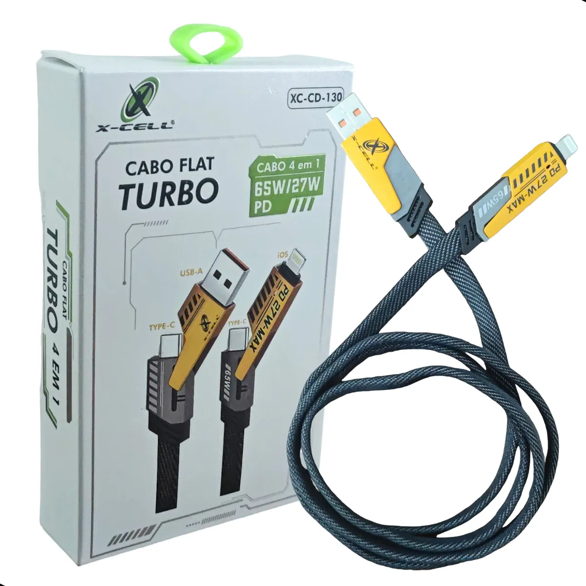 Cabo Flat Turbo 4 em 1