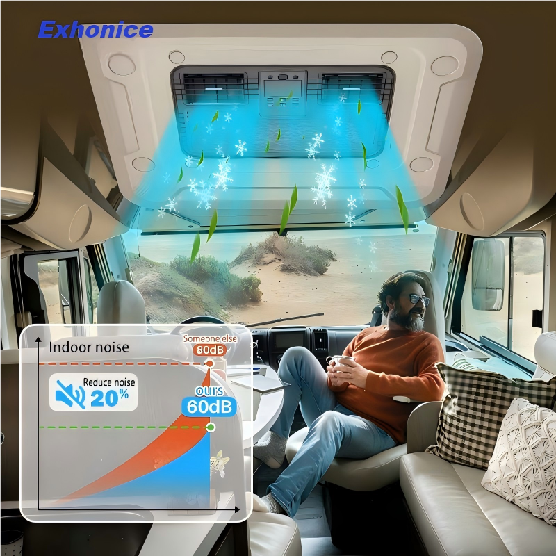 Aire Acondicionado Cabin Rooftop 12V Parking Cooler Air Conditioning 24 Volt Roof Air Conditioner for Truck RV