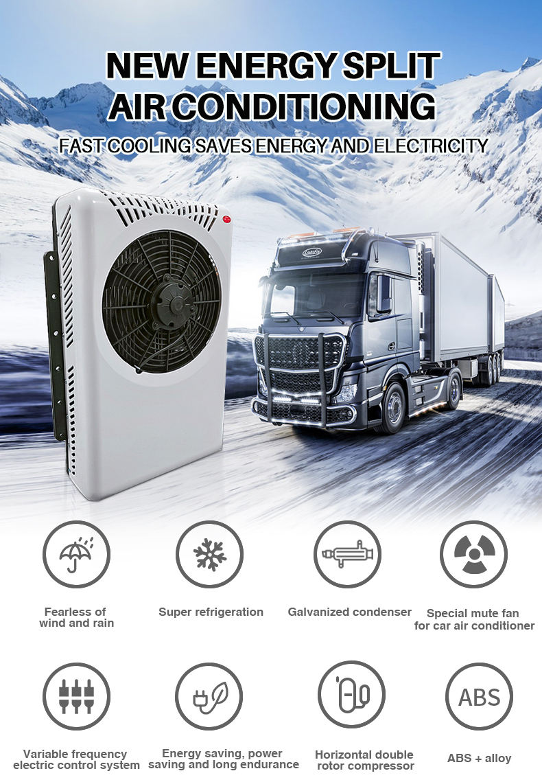 CE Electric Parking air Condition Battery Powered Semi Truck Batteries air Conditioner 12v Apu Unit for Semi Truck