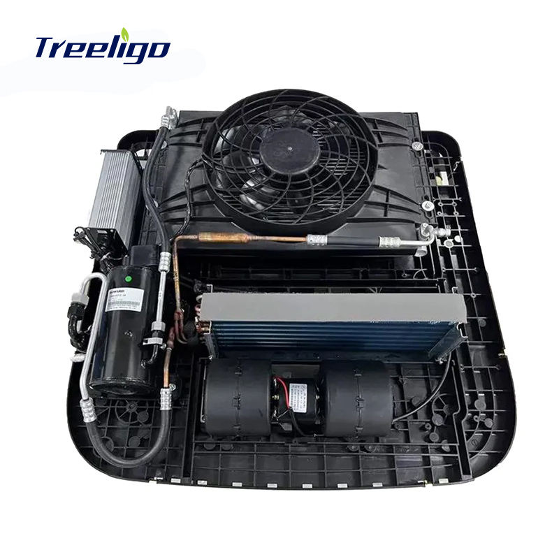 Exhonice RV Roof Air Conditioner Unit 12 Volt Ambulance Roof Truck Mounted Air Conditioner