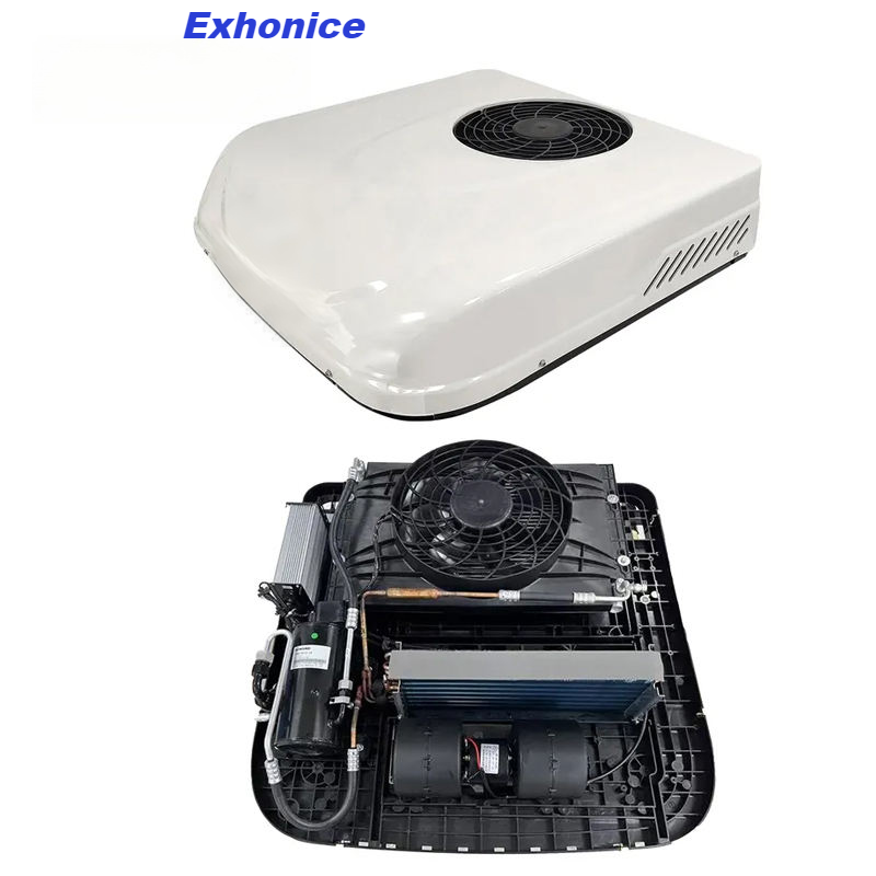 Exhonice RV Roof Air Conditioner Unit 12 Volt Ambulance Roof Truck Mounted Air Conditioner