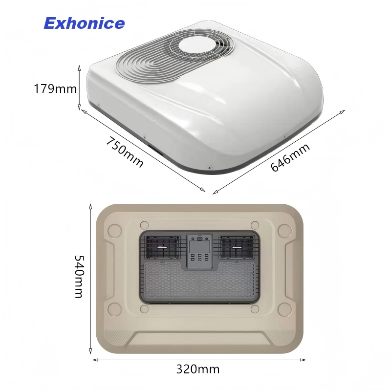 Aire Acondicionado Cabin Rooftop 12V Parking Cooler Air Conditioning 24 Volt Roof Air Conditioner for Truck RV