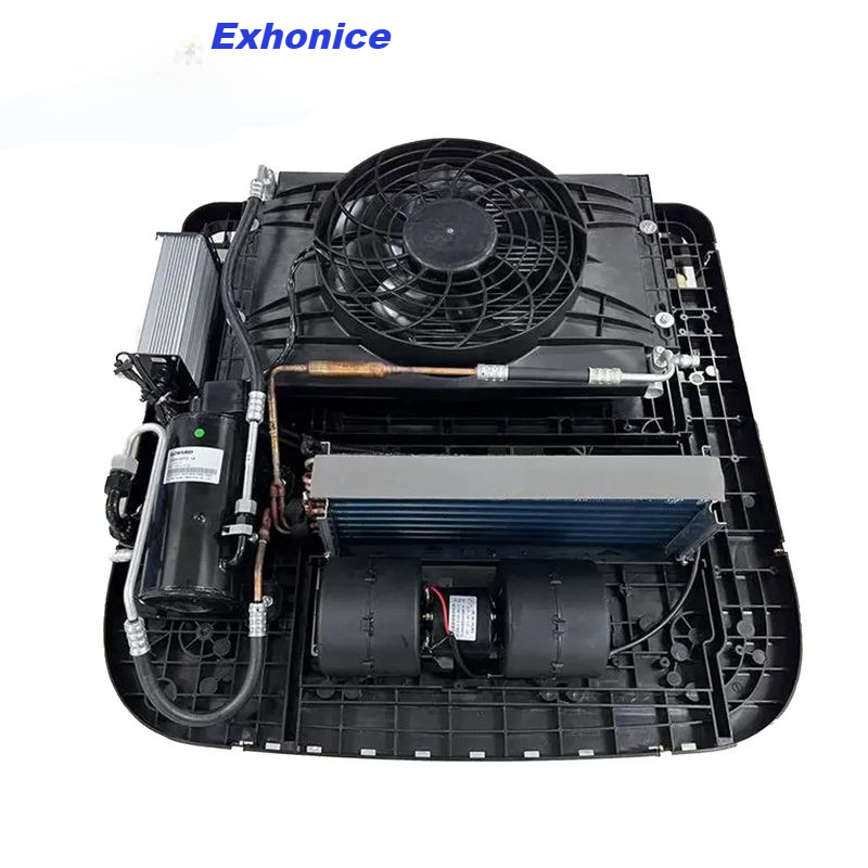 Exhonice RV Roof Air Conditioner Unit 12 Volt Ambulance Roof Truck Mounted Air Conditioner