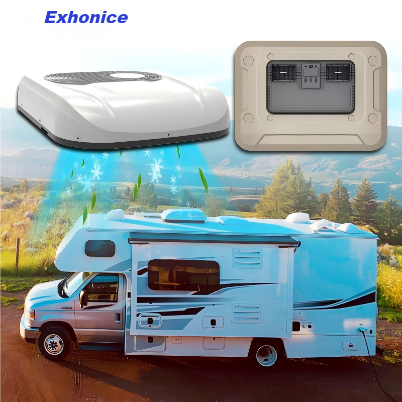 Aire Acondicionado Cabin Rooftop 12V Parking Cooler Air Conditioning 24 Volt Roof Air Conditioner for Truck RV