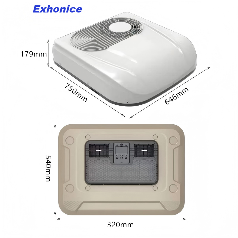 Aire Acondicionado Cabin Rooftop 12V Parking Cooler Air Conditioning 24 Volt Roof Air Conditioner for Truck RV