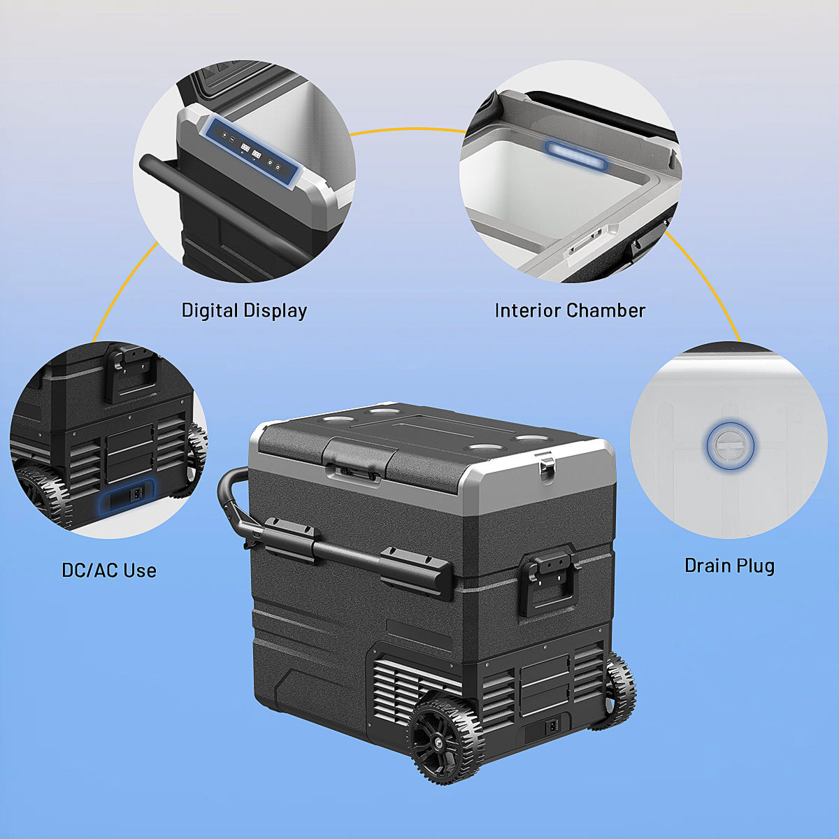 Exhonice Portable Outdoor Refrigerator