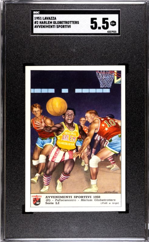 1950 Lavazaa Avvenementi Sportivi #2 Harlem Globetrotters Basketball Card