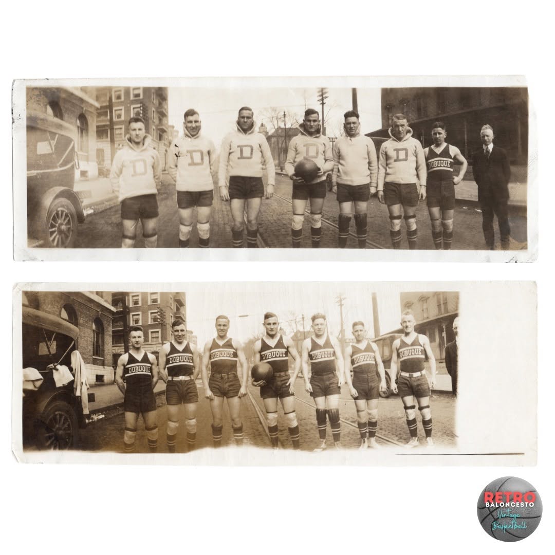 Original Photographs Lot of the University of Dubuque Basketball Team Circa 1918-19