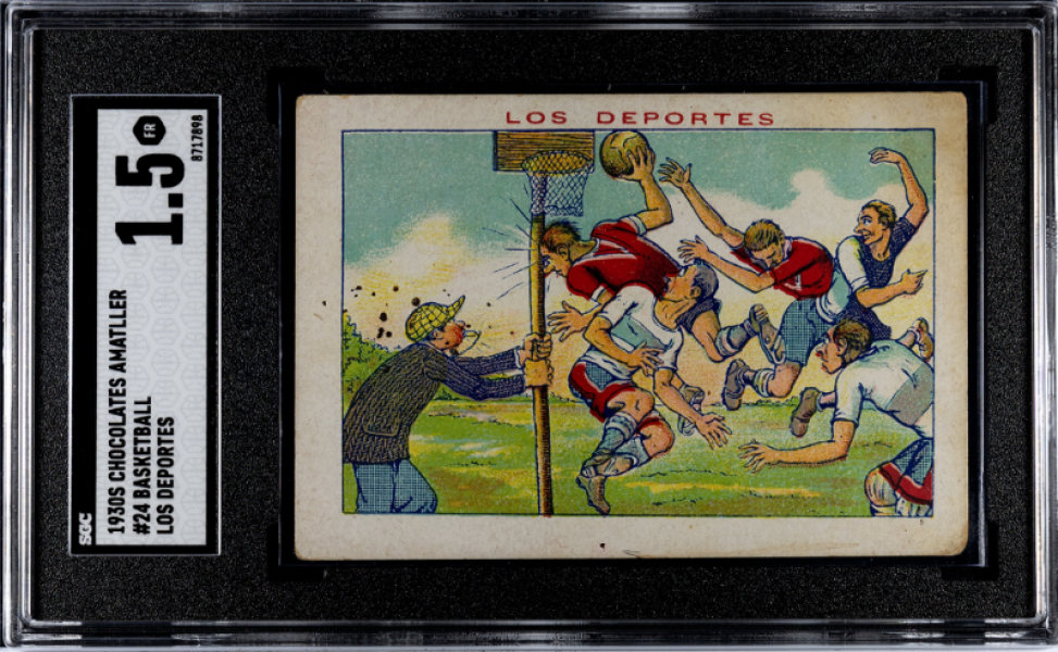 1930s Chocolates Amatller Los Deportes #24 Basketball