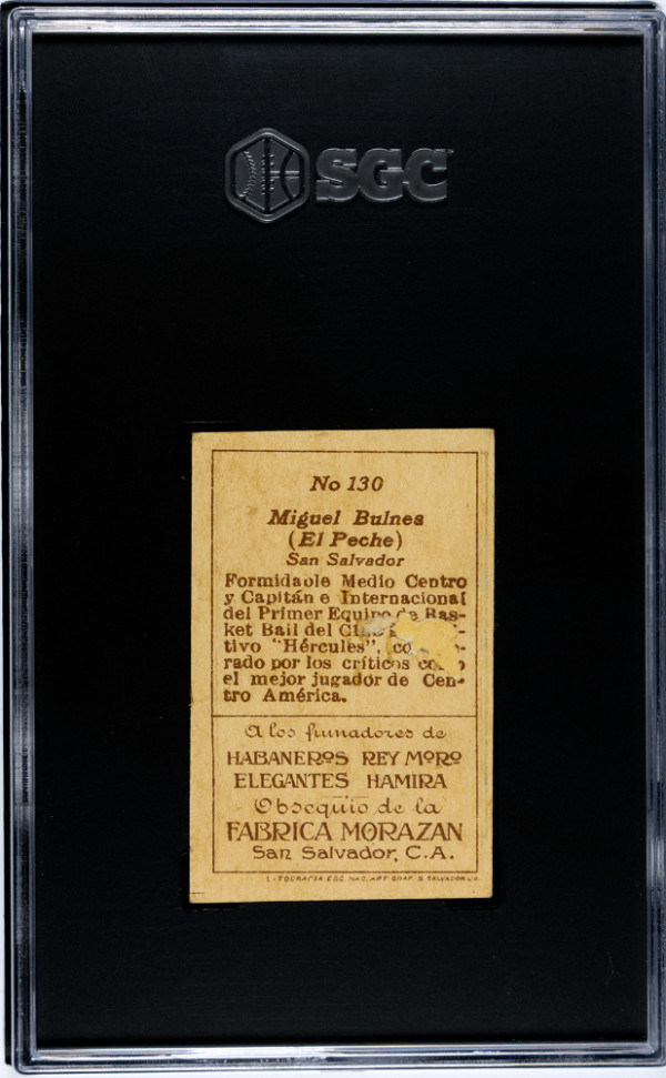 1930 Fabrica Morazan #130 Miguel Bulnes Basketball Card