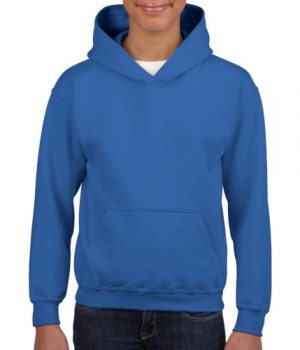 Sudadera azul con capucha
