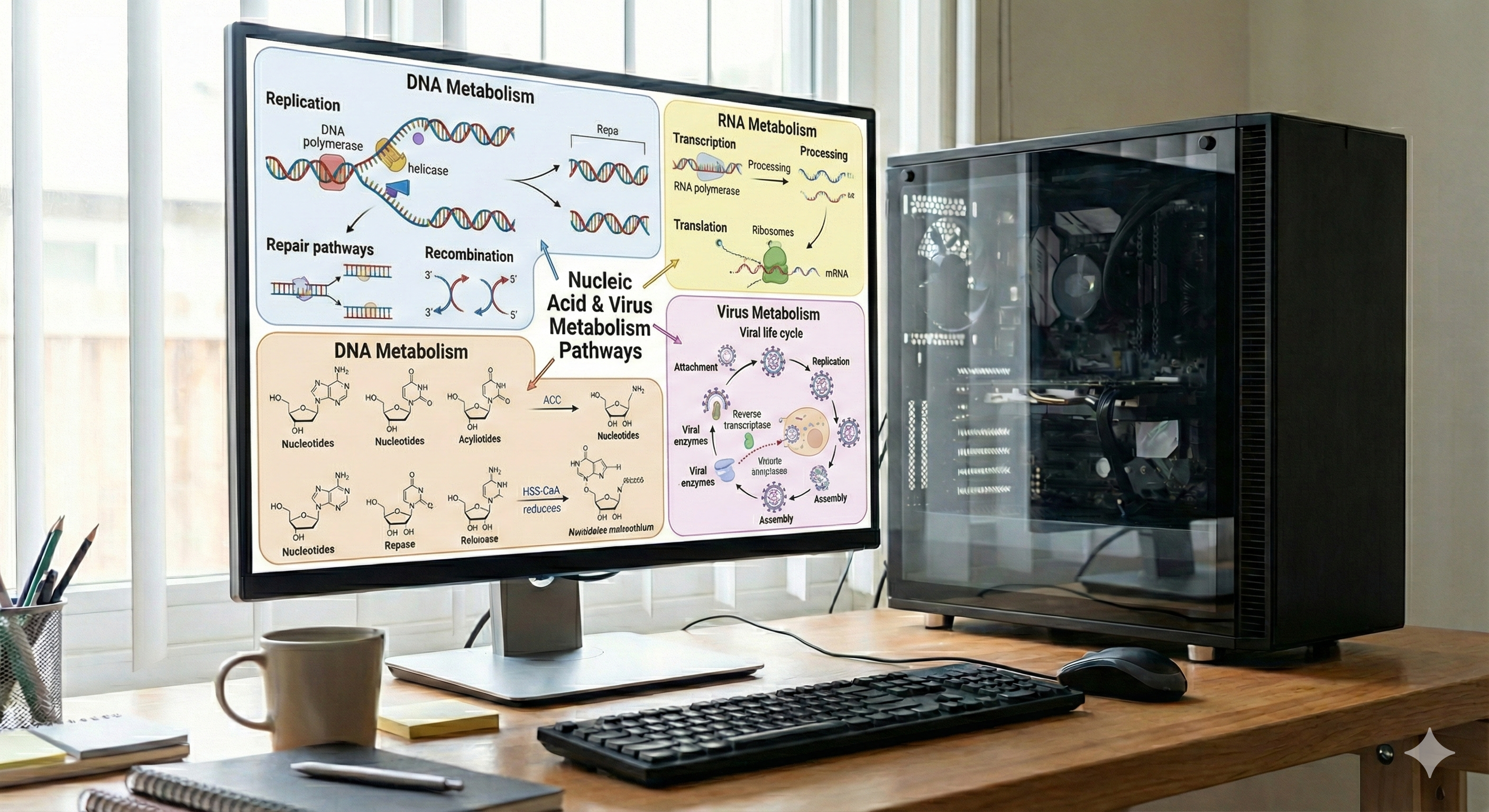 Metabolismo del ADN, ARN, virus y cáncer - Curso Bioquímica Médica