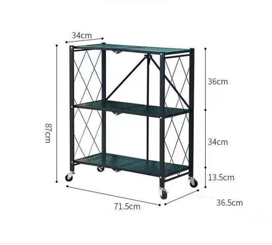 Metal Storage Shelving Rack – 4 Tier Heavy Duty Organizer for Kitchen, Garage & Pantry
