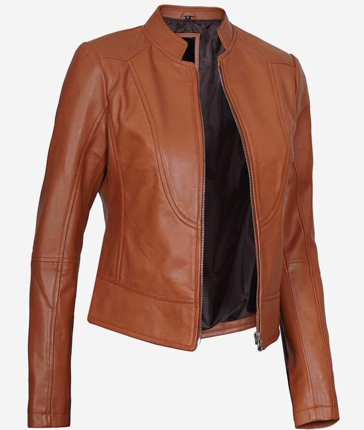 Women's Brown Leather Jacket