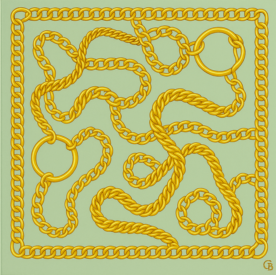 Luxury Gold Chain Scarf