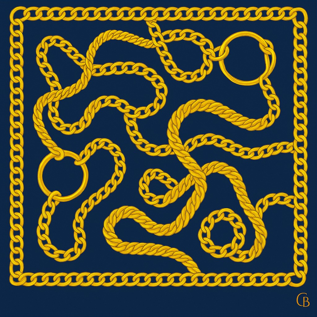 Luxury Gold Chain Scarf