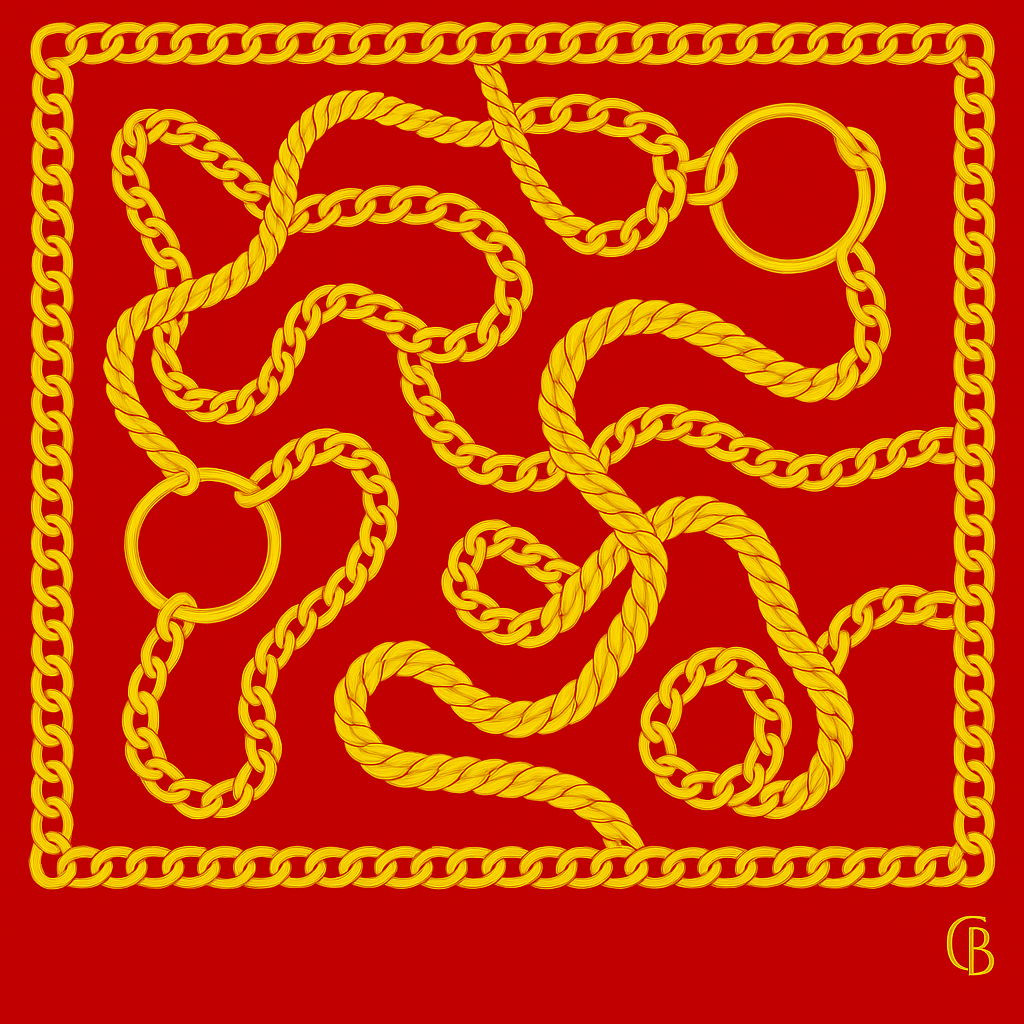 Luxury Gold Chain Scarf