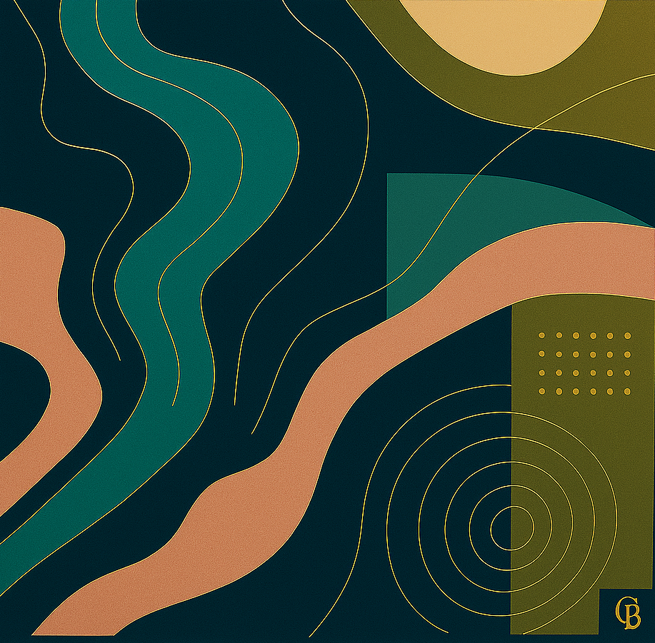 Modern Abstract Geometric Art Print