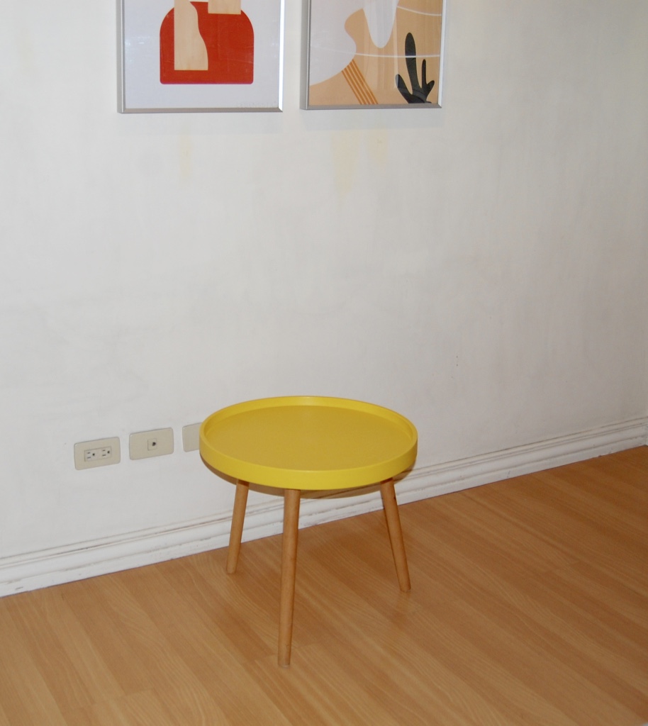 Yellow Round Side Table