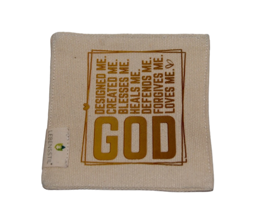 Inspirational God-themed Fabric Coaster