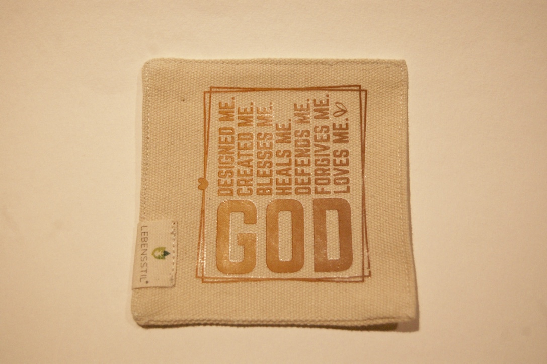 Inspirational God-themed Fabric Coaster