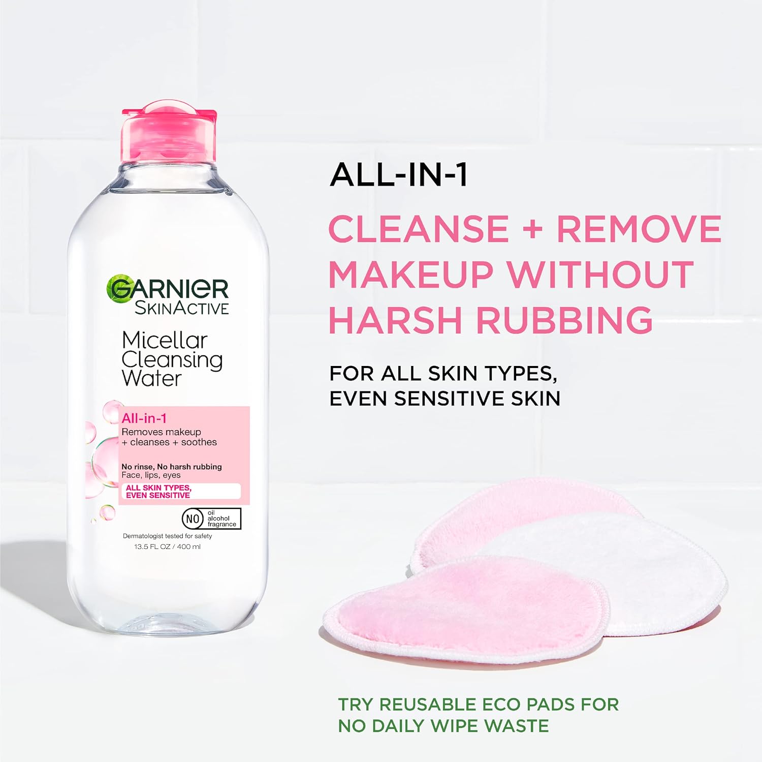 Garnier Micellar Cleansing Water, All-in-1 Makeup Remover and Facial Cleanser