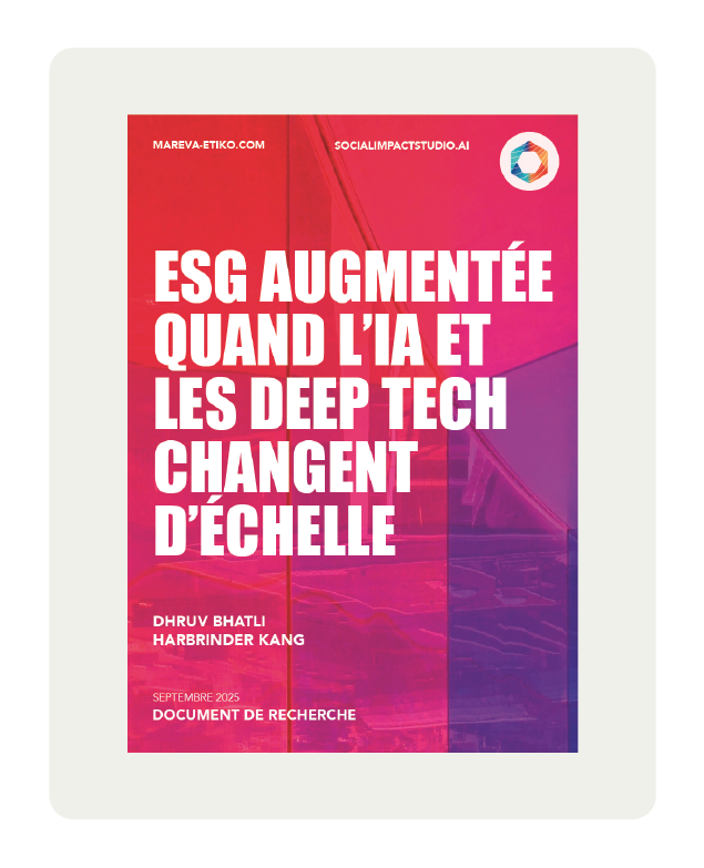 ESG (RSE) Augmentée : Quand l’IA et les Deep Tech Changent d’Échelle