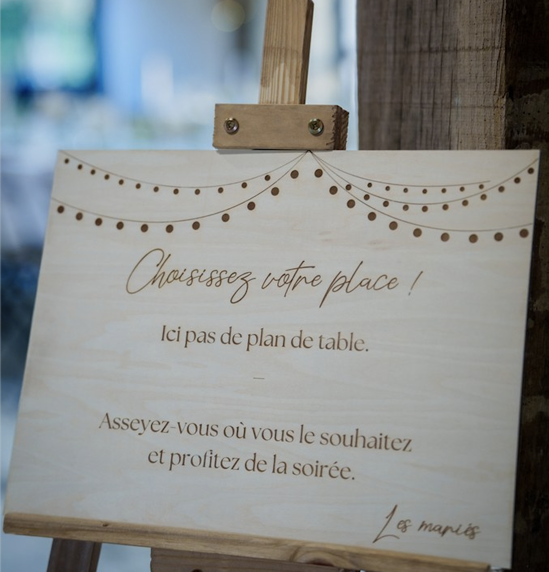 Panneau plan de table