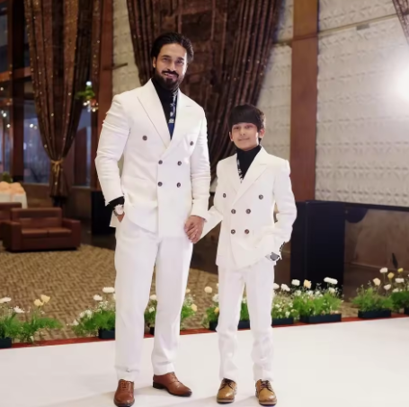 Matching White Double-Breasted Suits