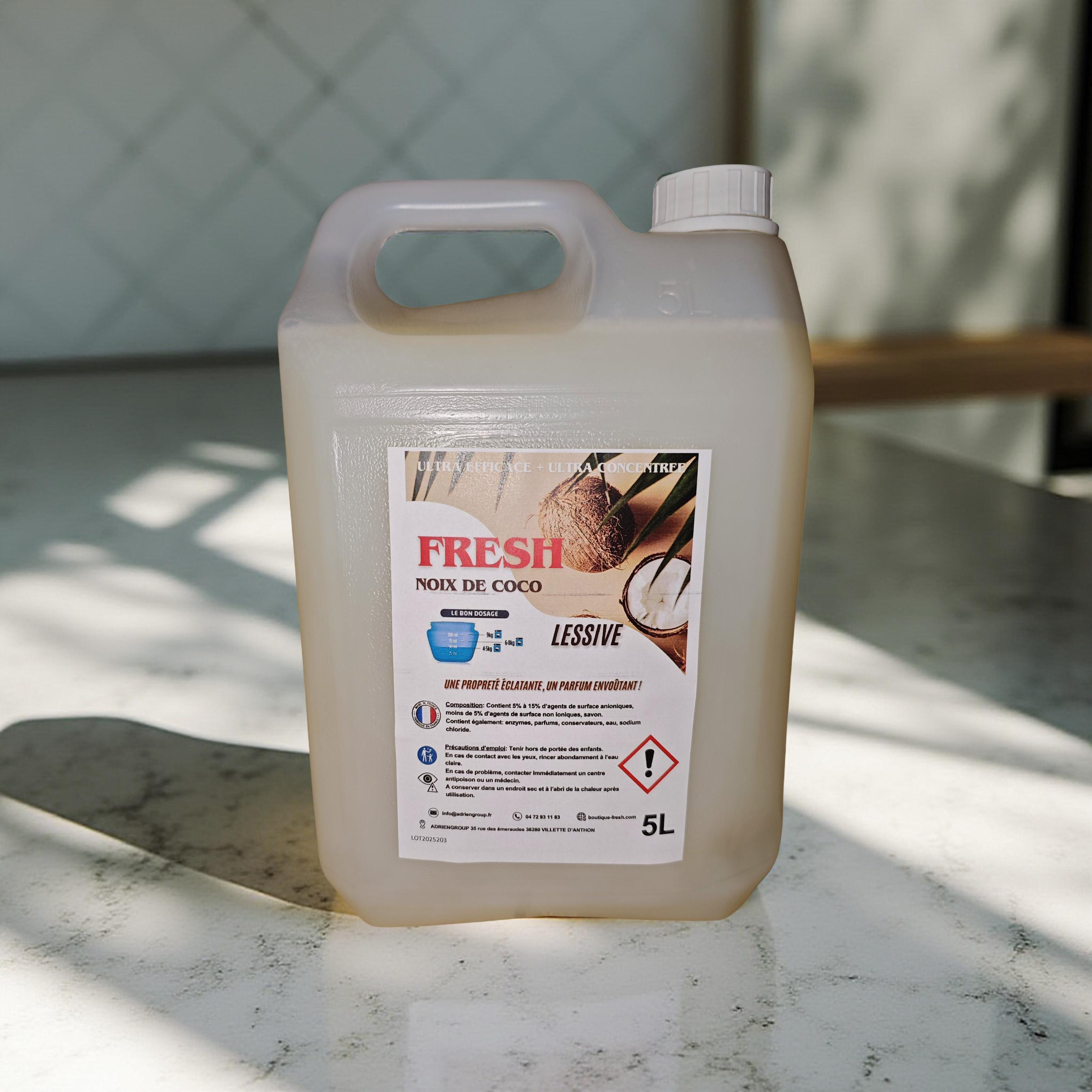Lessive Liquide 5L Noix de Coco