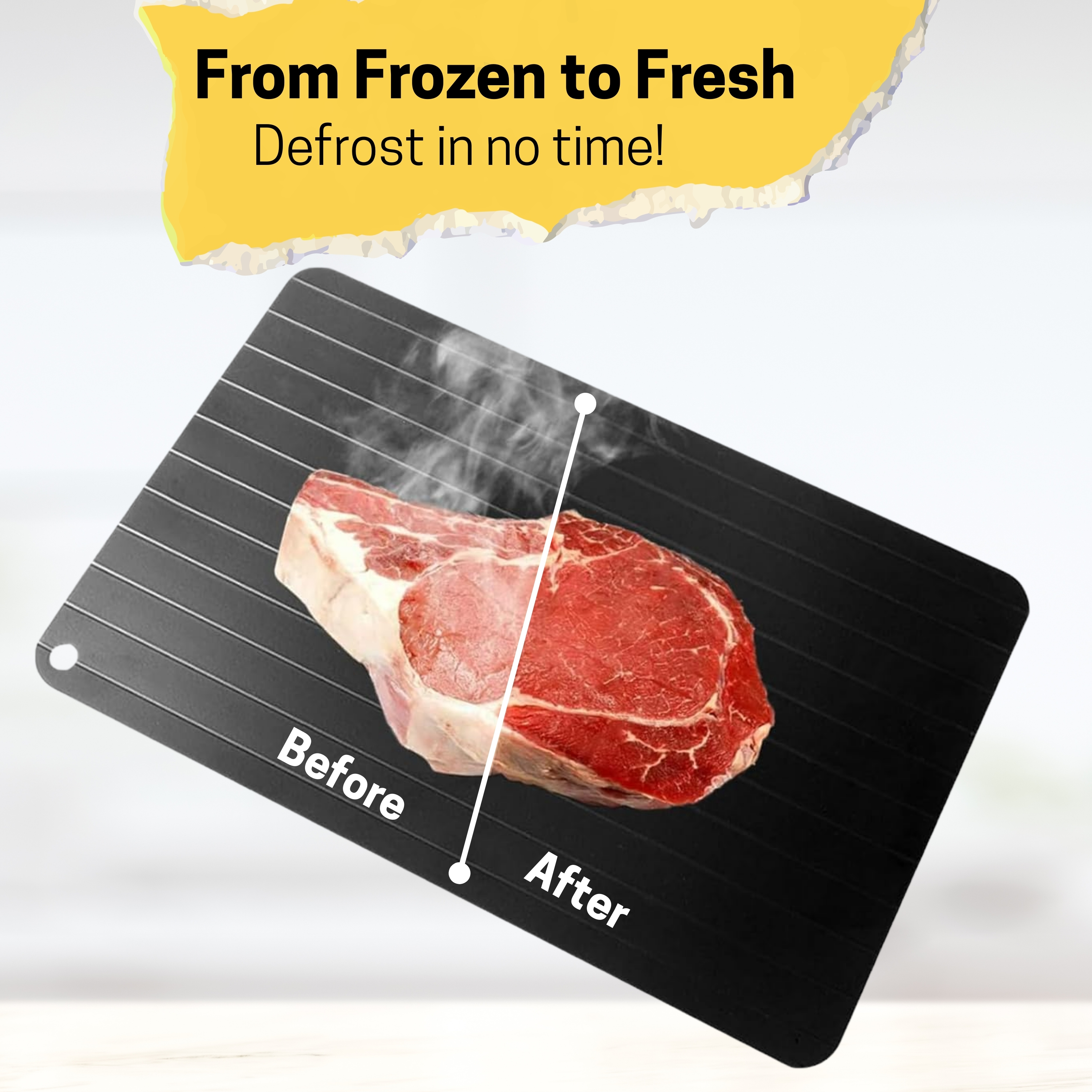 Defrosting Tray Set - Rapid Thawing Aluminum Plate - Natural Defrosting - 7 Pieces