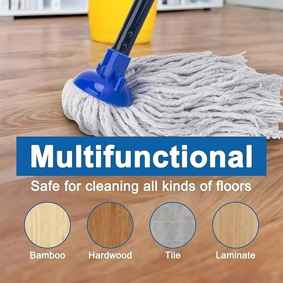 Cotton Mop Heads Size 10 Replacement Floor Heavy Duty Socket Head Universal