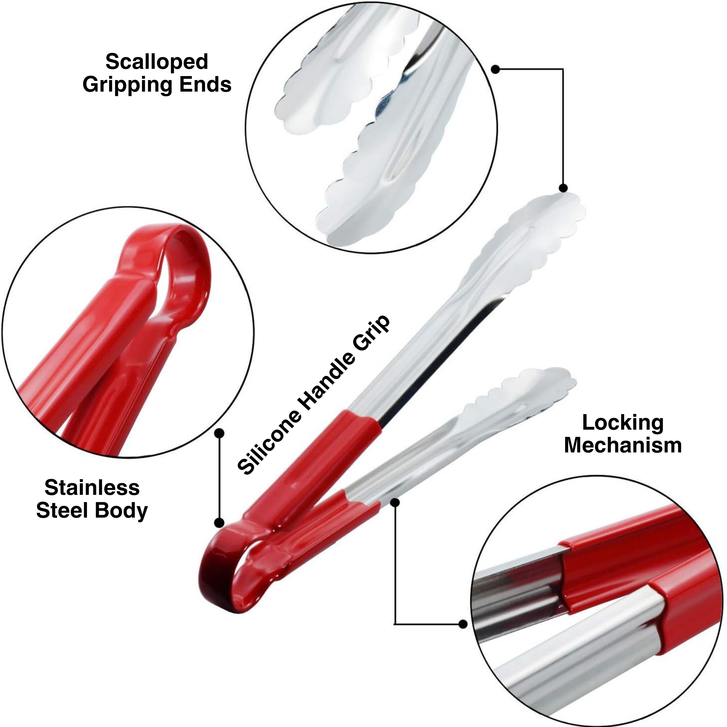 Stainless Steel Tong & Silicone Basting Brush